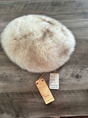 Blue Fox Fur Hat